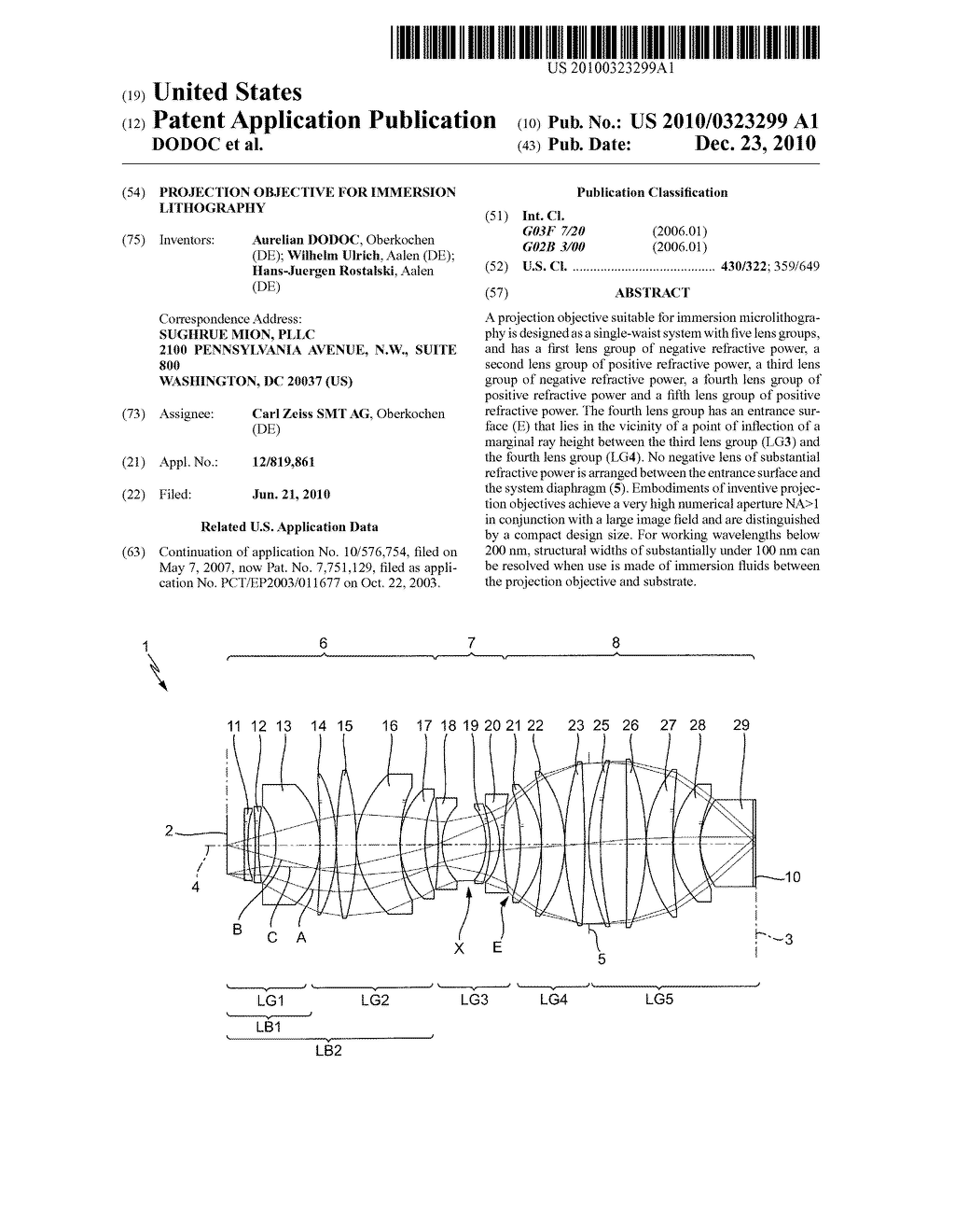 PROJECTION OBJECTIVE FOR IMMERSION LITHOGRAPHY - diagram, schematic, and image 01