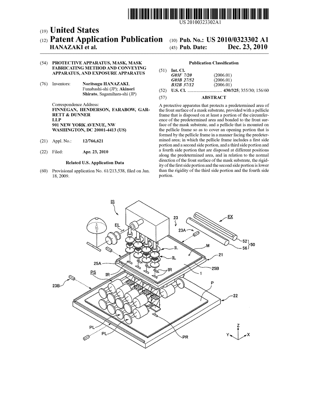 PROTECTIVE APPARATUS, MASK, MASK FABRICATING METHOD AND CONVEYING APPARATUS, AND EXPOSURE APPARATUS - diagram, schematic, and image 01