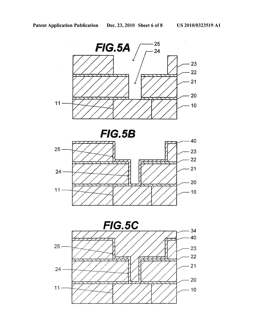 METHOD OF MANUFACTURING SEMICONDUCTOR DEVICE SUITABLE FOR FORMING WIRING USING DAMASCENE METHOD - diagram, schematic, and image 07