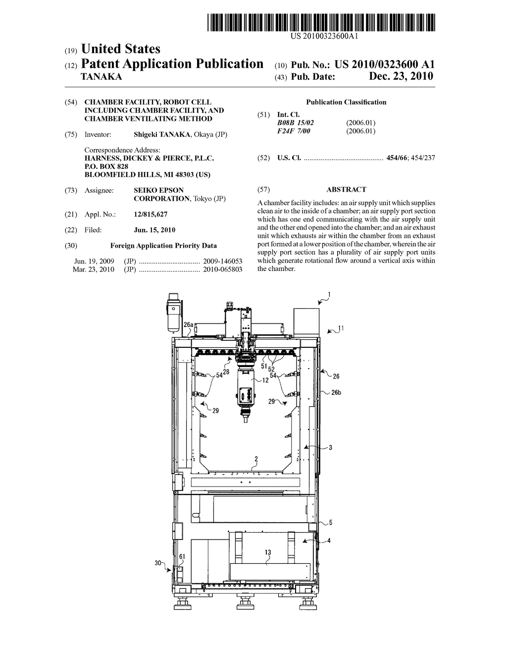 CHAMBER FACILITY, ROBOT CELL INCLUDING CHAMBER FACILITY, AND CHAMBER VENTILATING METHOD - diagram, schematic, and image 01