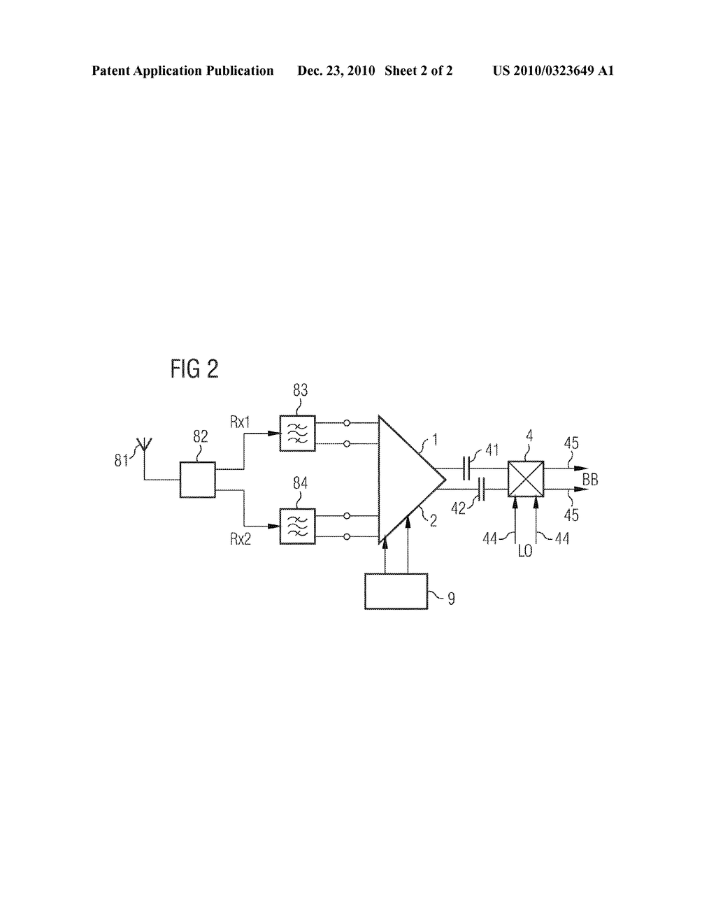 CIRCUIT ARRANGEMENT WITH RADIO-FREQUENCY MIXER, AND RECEIVER ARRANGEMENT WITH THE CIRCUIT ARRANGEMENT - diagram, schematic, and image 03