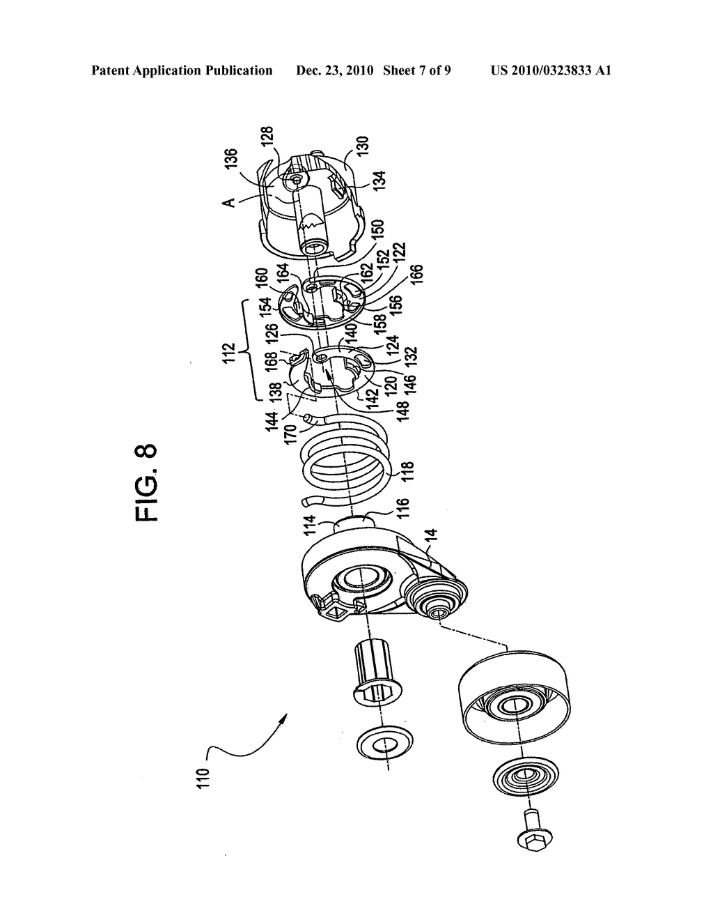 BELT TENSIONER WITH DAMPING MEMBER - diagram, schematic, and image 08