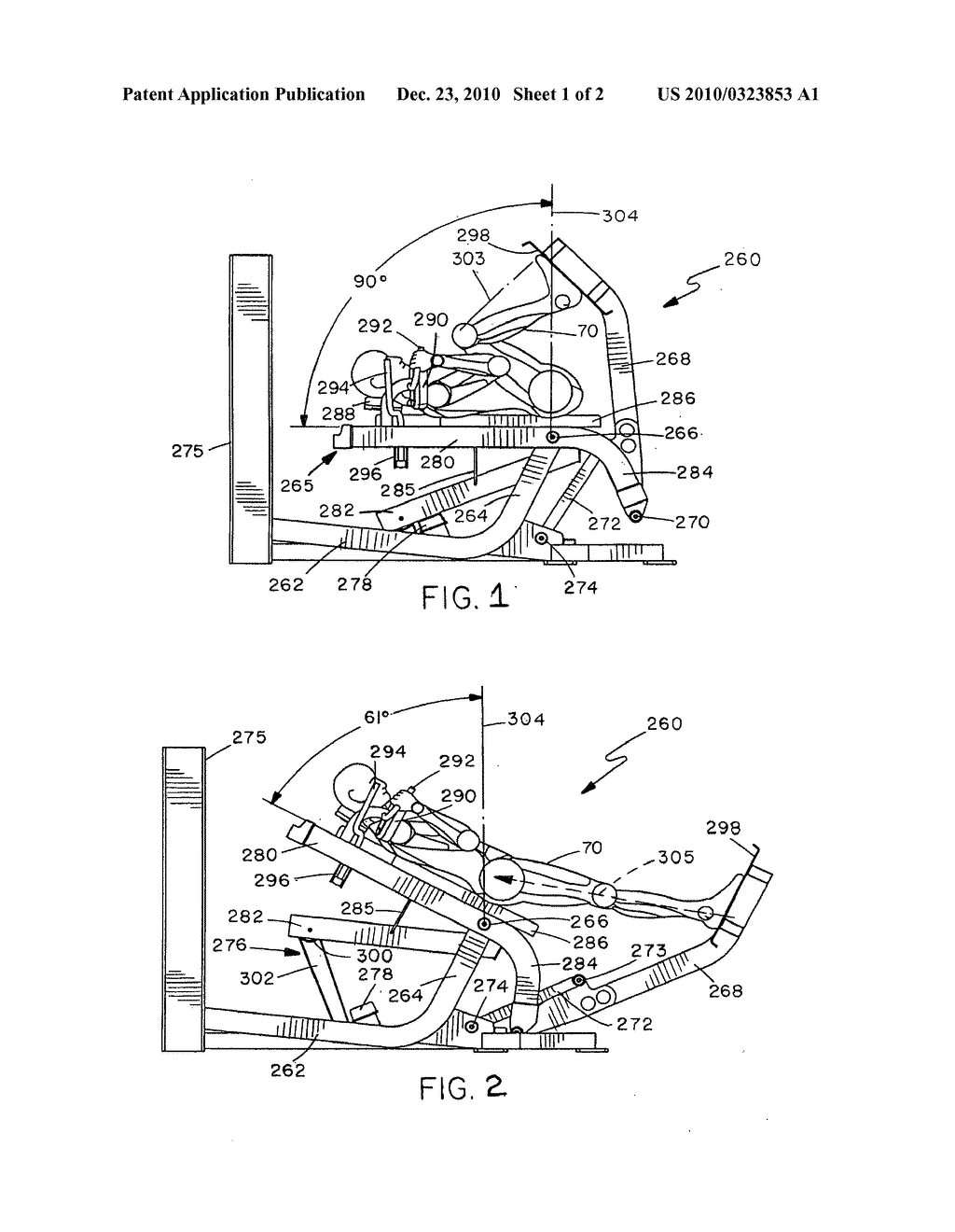 LEG PRESS EXERCISE MACHINE WITH SELF-ALIGNING PIVOTING SEAT - diagram, schematic, and image 02