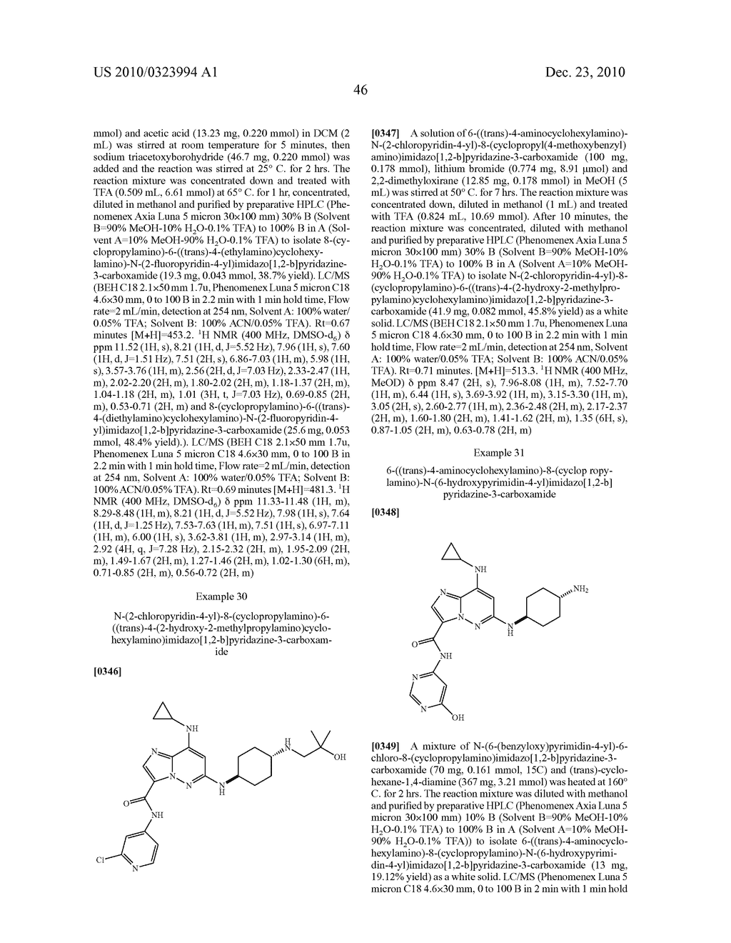 SUBSTITUTED IMIDAZOPYRIDAZINES USEFUL AS KINASE INHIBITORS - diagram, schematic, and image 47