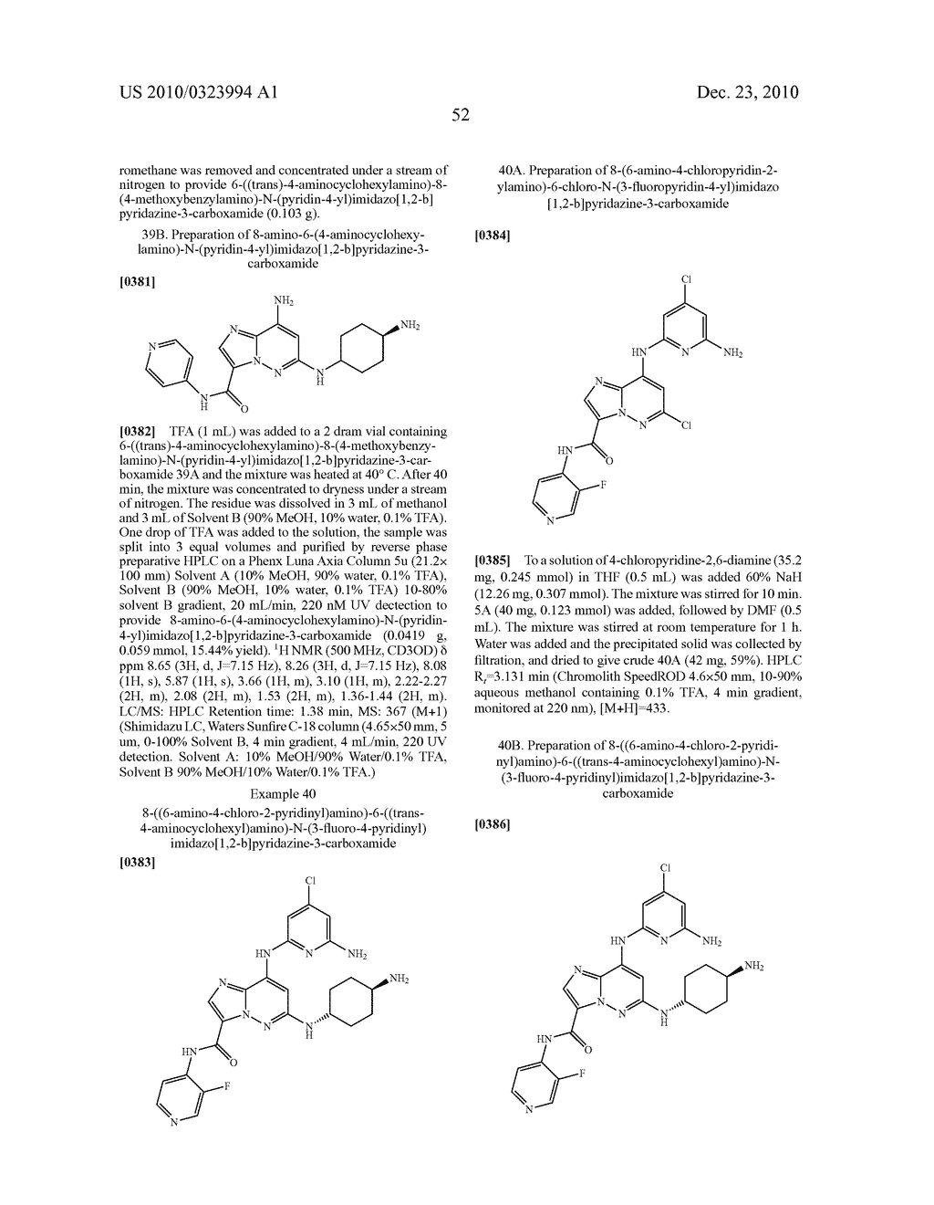 SUBSTITUTED IMIDAZOPYRIDAZINES USEFUL AS KINASE INHIBITORS - diagram, schematic, and image 53