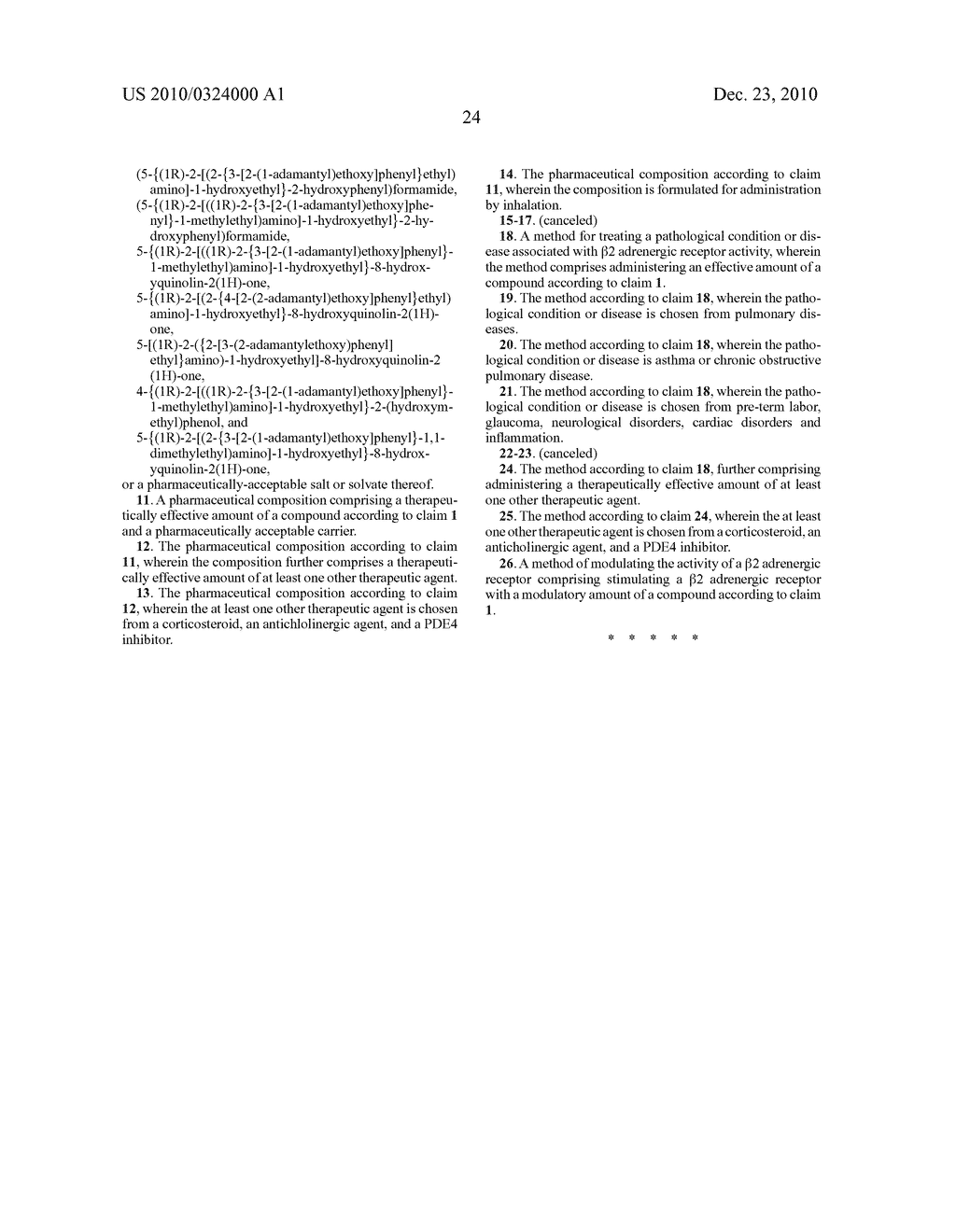 DERIVATIVES OF 4-(2-AMINO-1-HYDROXYETHYL)PHENOL AS AGONISTS OF THE BETA2 ADRENERGIC RECEPTORS - diagram, schematic, and image 26