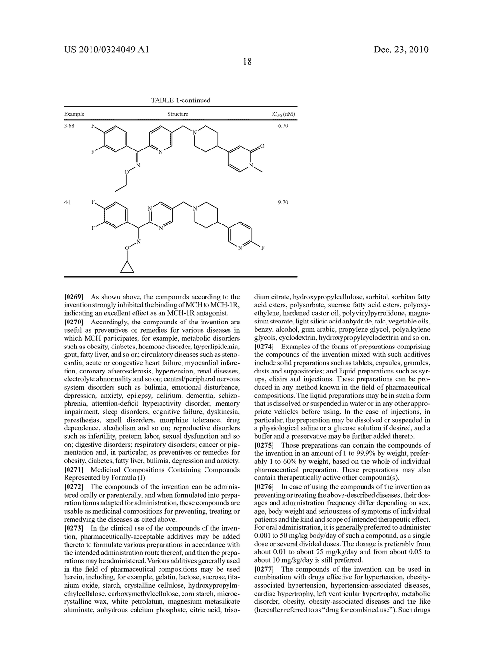 DIARYL KETIMINE DERIVATIVE HAVING ANTAGONISM AGAINST MELANIN-CONCENTRATING HORMONE RECEPTOR - diagram, schematic, and image 19