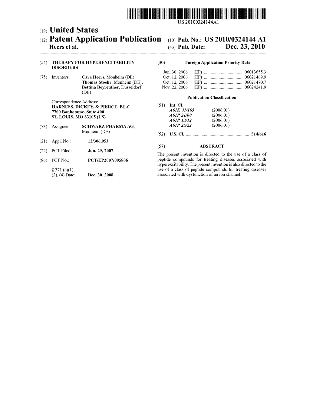 THERAPY FOR HYPEREXCITABILITY DISORDERS - diagram, schematic, and image 01