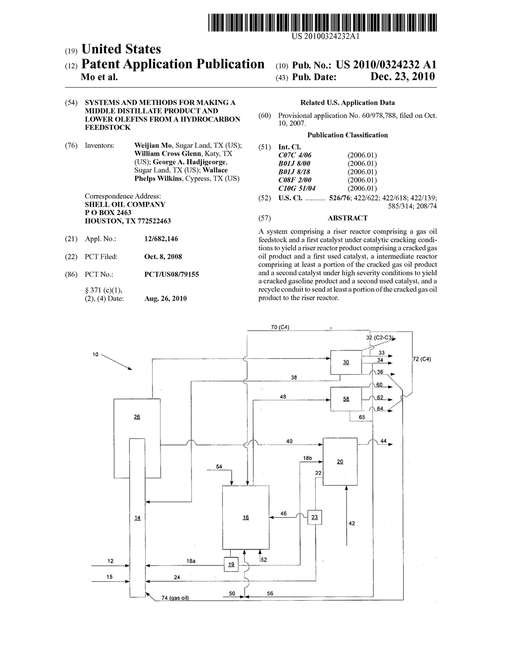 SYSTEMS AND METHODS FOR MAKING A MIDDLE DISTILLATE PRODUCT AND LOWER OLEFINS FROM A HYDROCARBON FEEDSTOCK - diagram, schematic, and image 01