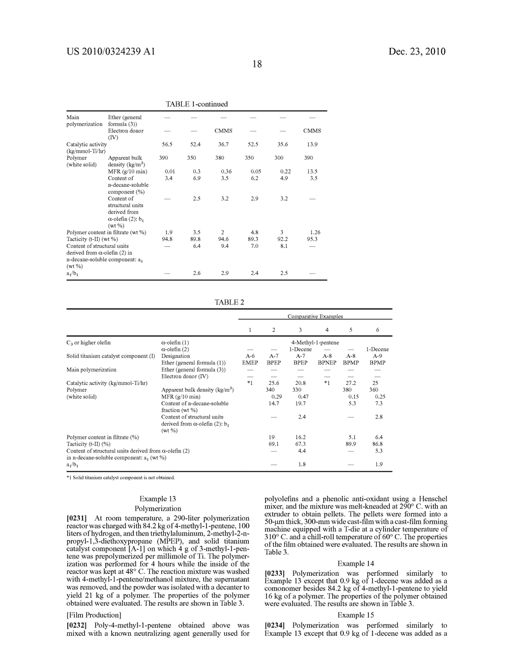 SOLID TITANIUM CATALYST COMPONENT, OLEFIN POLYMERIZATION CATALYST, AND PROCESS FOR PRODUCING OLEFIN POLYMER - diagram, schematic, and image 19