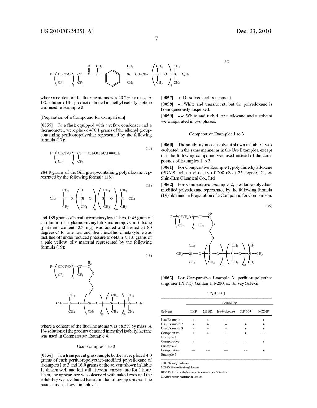 PERFLUOROPOLYETHER-MODIFIED POLYSILOXANE, A METHOD FOR PREPARING THE SAME AND A DEFOAMING AGENT COMPRISING THE SAME - diagram, schematic, and image 09