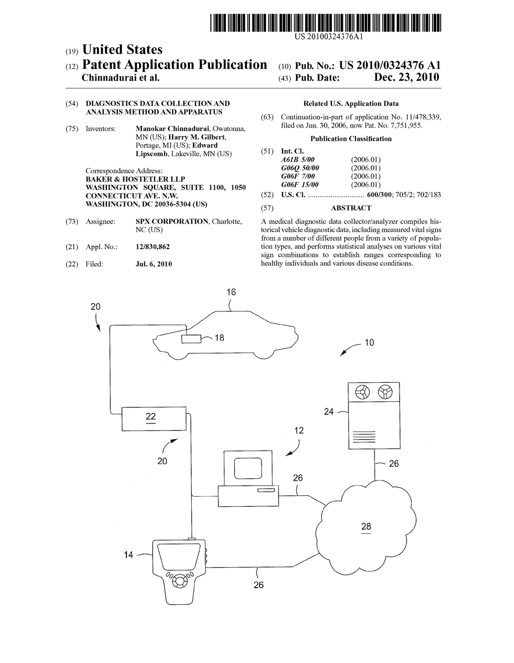 Diagnostics Data Collection and Analysis Method and Apparatus - diagram, schematic, and image 01