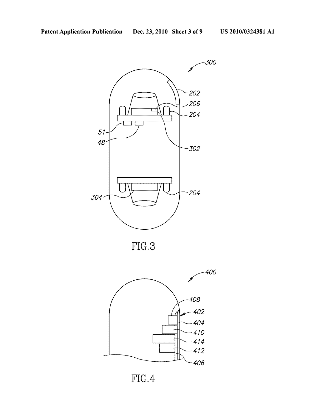 DEVICE, SYSTEM AND METHOD FOR SELECTIVE ACTIVATION OF IN VIVO SENSORS - diagram, schematic, and image 04