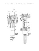 INJECTION DEVICE PREVENTING THE RETURN OF THE PISTON WHEN THE SAFETY SYSTEM IS DEPLOYED diagram and image