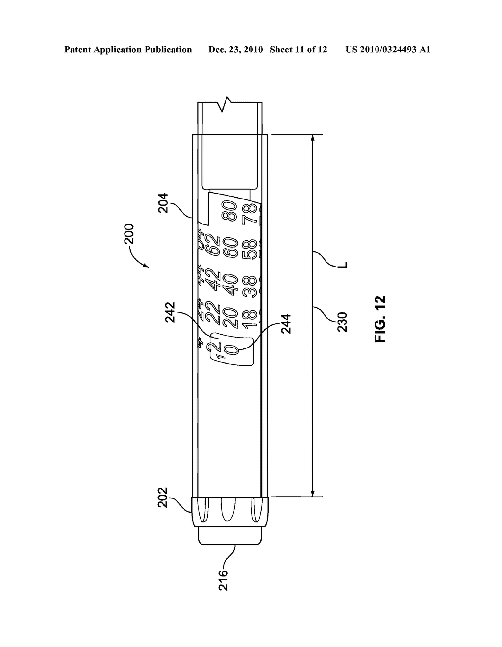 Inner housing for a drug delivery device - diagram, schematic, and image 12