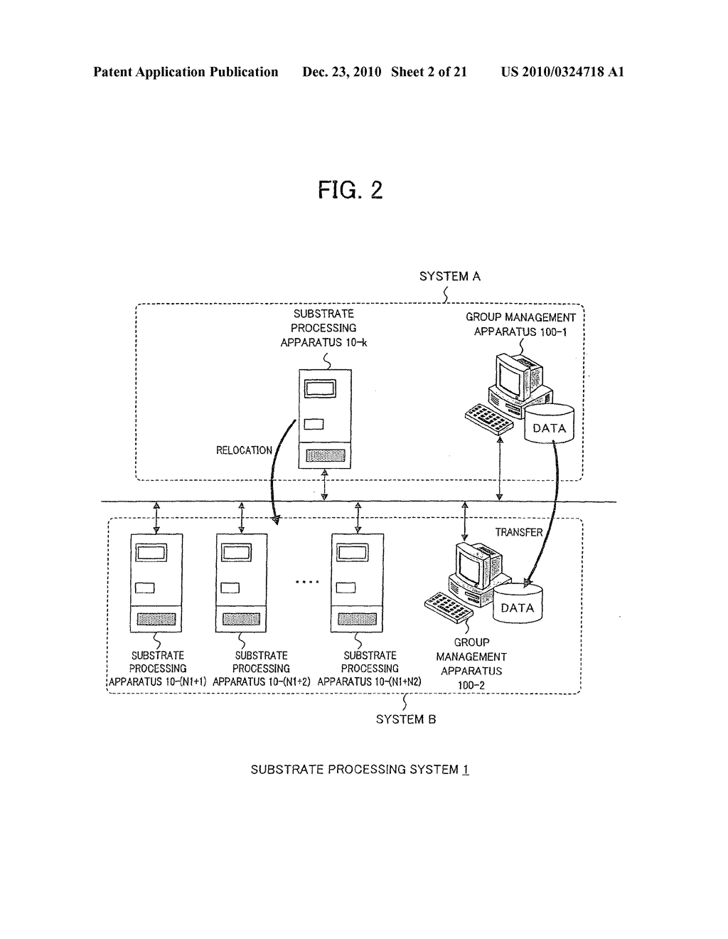 Substrate processing system and group management system - diagram, schematic, and image 03