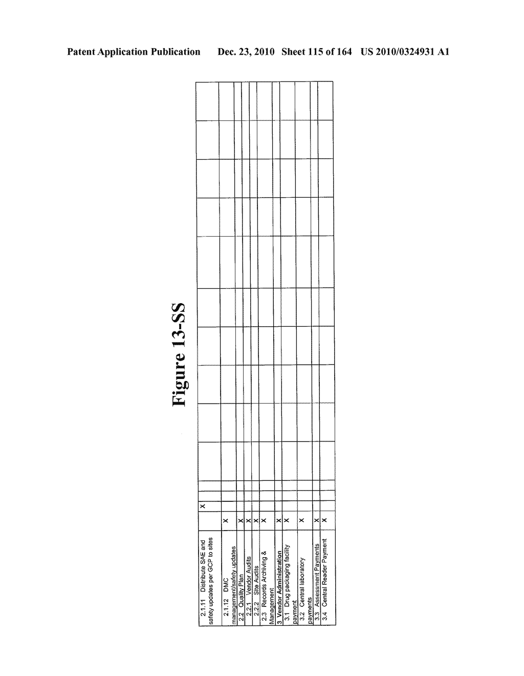 METHOD AND ARTICLE OF MANUFACTURE FOR PERFORMING CLINICAL TRIAL BUDGET ANALYSIS - diagram, schematic, and image 116