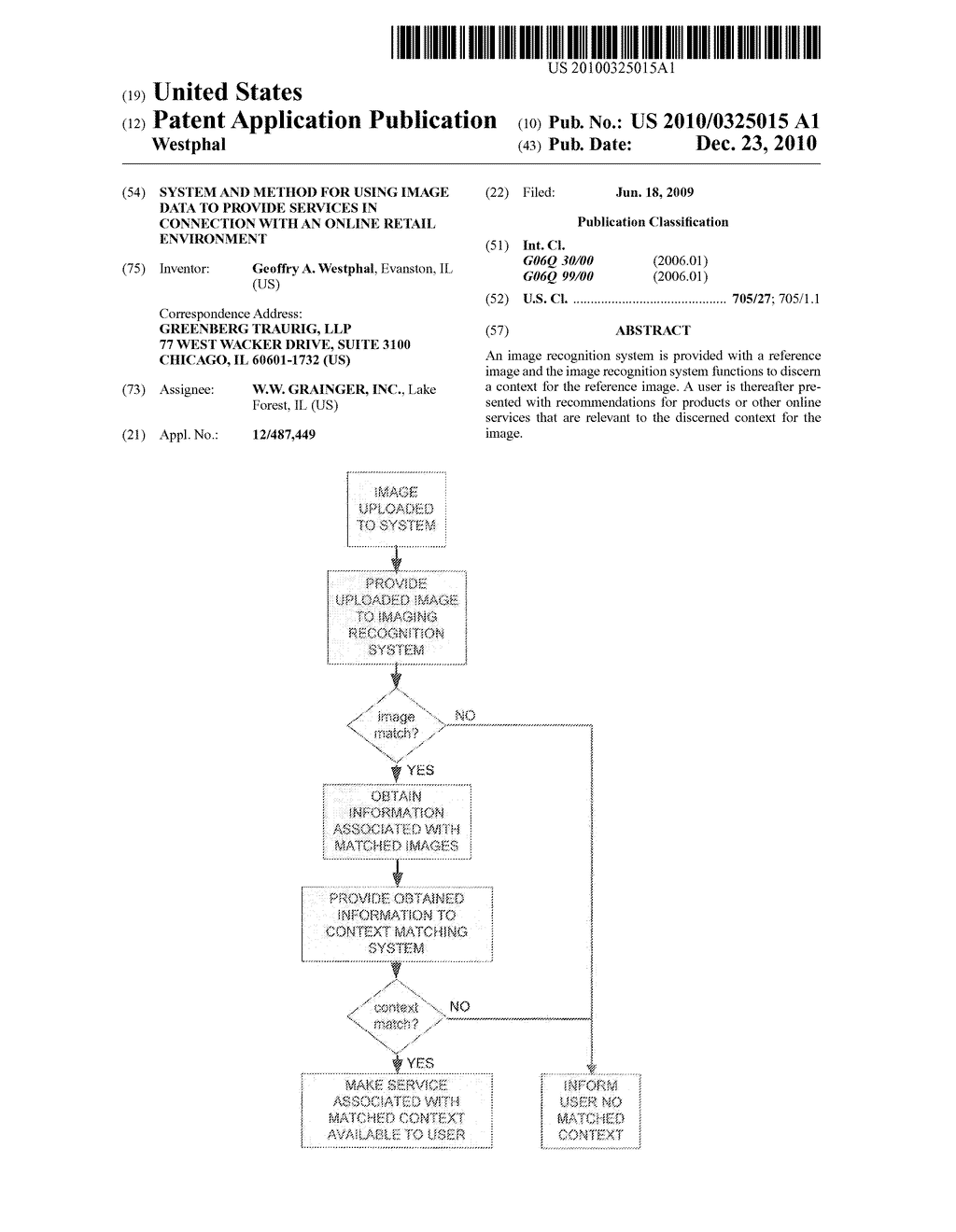 SYSTEM AND METHOD FOR USING IMAGE DATA TO PROVIDE SERVICES IN CONNECTION WITH AN ONLINE RETAIL ENVIRONMENT - diagram, schematic, and image 01