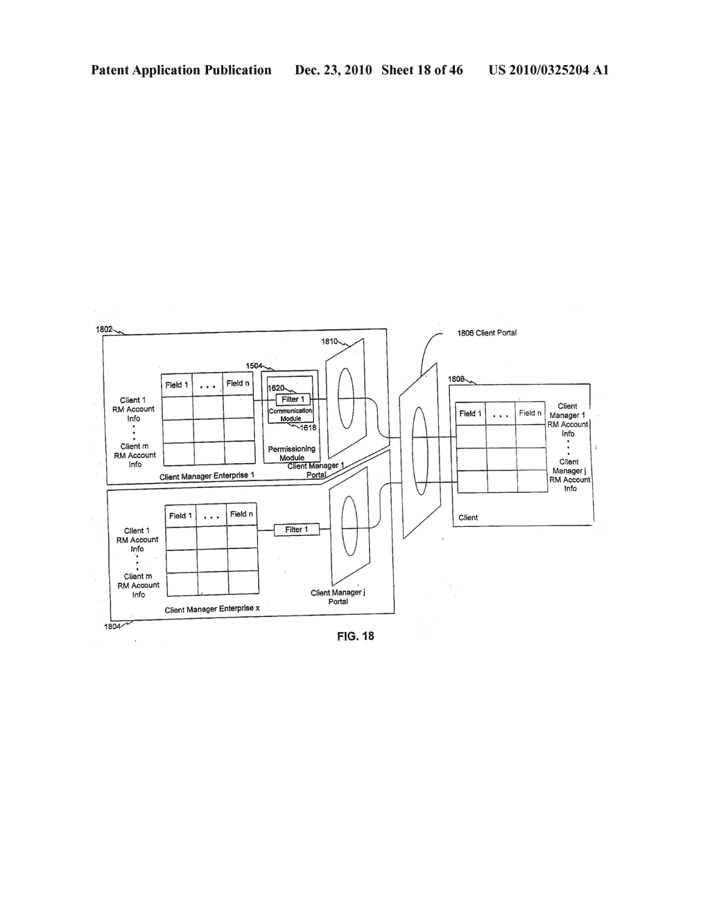 METHOD AND SYSTEM FOR INTERFACING CLIENTS WITH RELATIONSHIP MANAGEMENT (RM) ACCOUNTS AND FOR PERMISSIONING MARKETING - diagram, schematic, and image 19