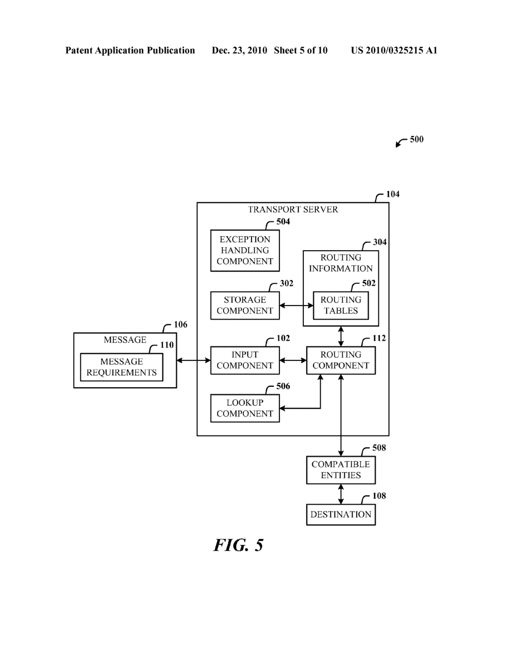 MESSAGE REQUIREMENTS BASED ROUTING OF MESSAGES - diagram, schematic, and image 06