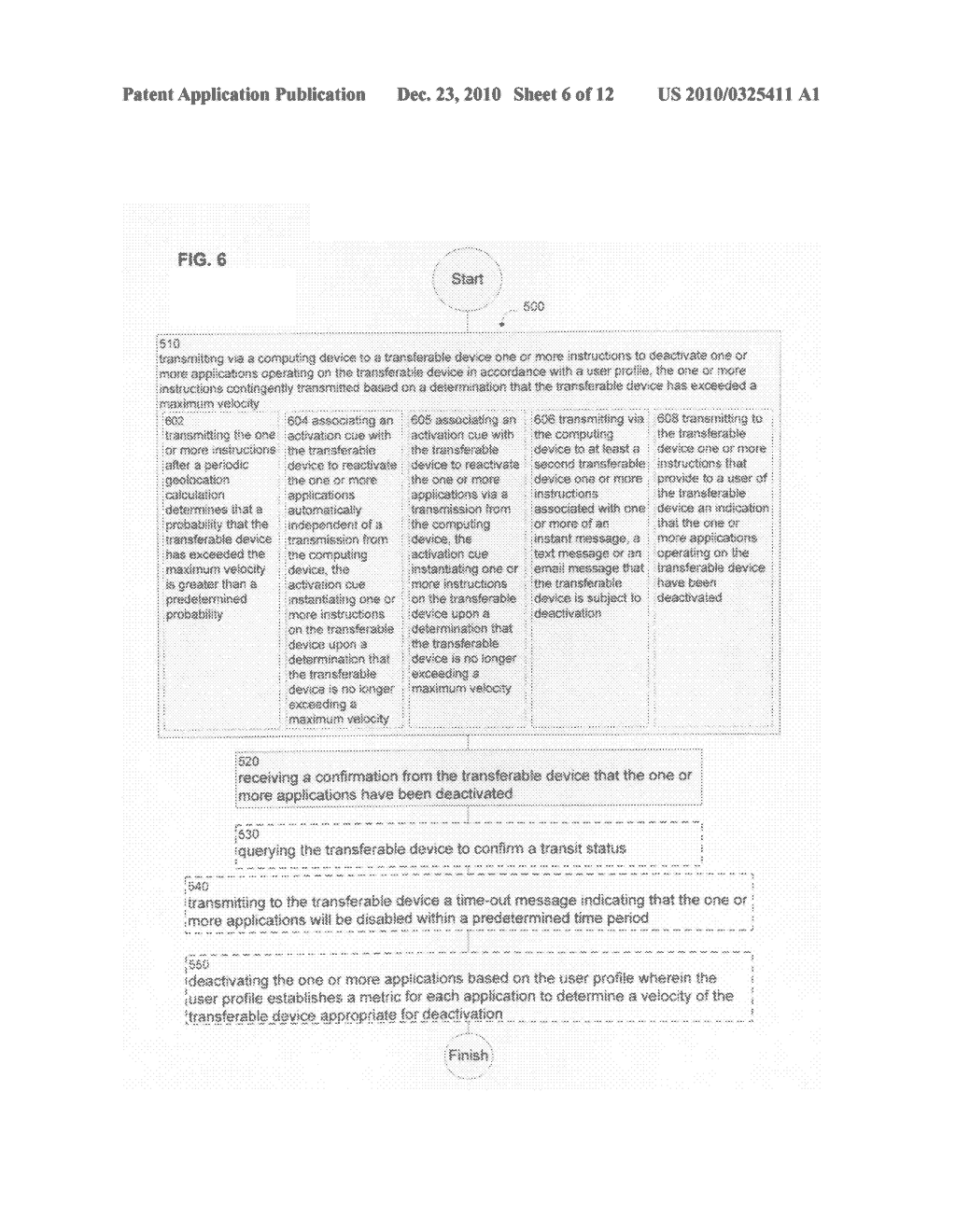 Deactivation system and method for a transferable device - diagram, schematic, and image 07