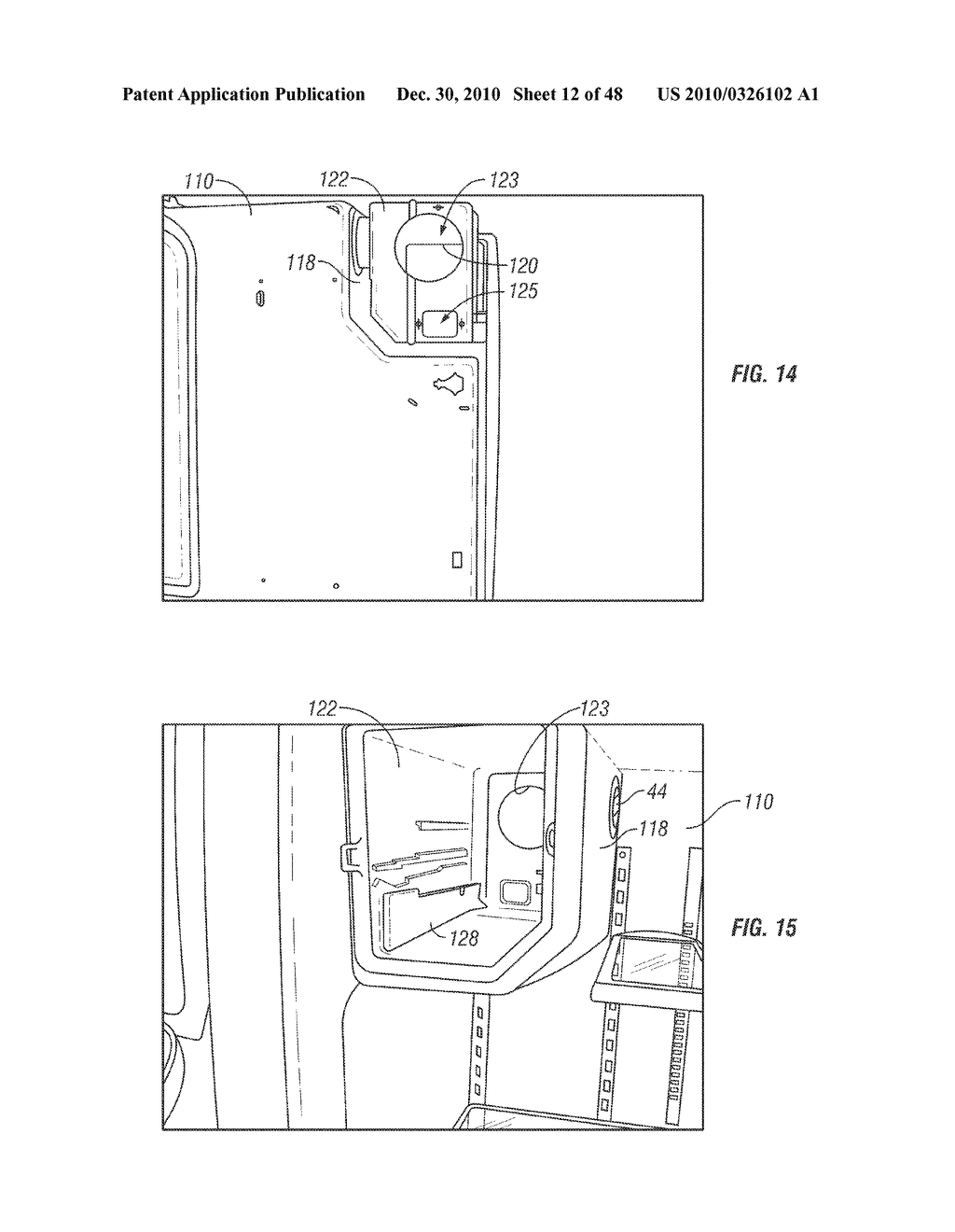 INSULATED ICE COMPARTMENT FOR BOTTOM MOUNT REFRIGERATOR WITH CONTROLLED DAMPER - diagram, schematic, and image 13