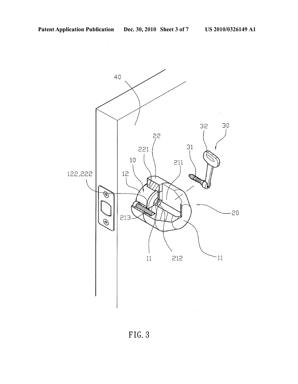 Lock Device Having A Hidden Locking Unit - diagram, schematic, and image 04