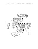 Narrow profile horizontally-opposed engine diagram and image