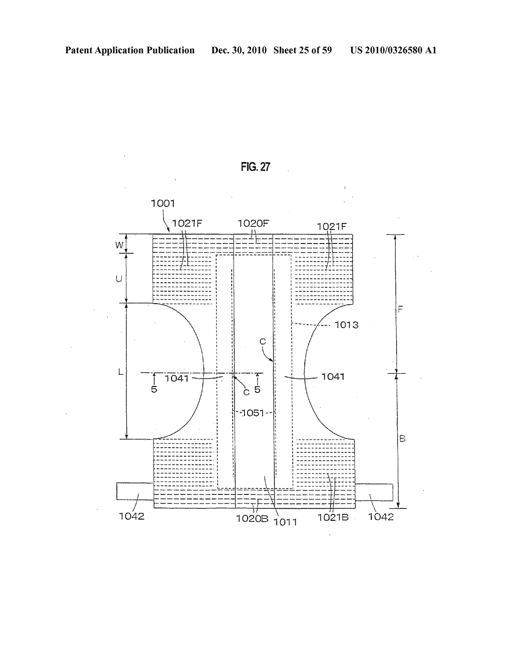 Method for manufacturing an absorbent body of a body fluid absorbing article - diagram, schematic, and image 26
