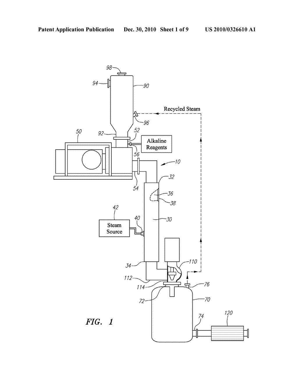 SYSTEM AND METHOD FOR CONTINUOUSLY TREATING BIOMASS - diagram, schematic, and image 02