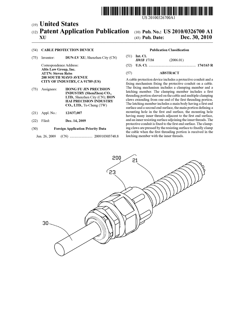 CABLE PROTECTION DEVICE - diagram, schematic, and image 01