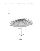 OUTDOOR UMBRELLA SYSTEM WITH INTEGRATED SOLAR POWER SUPPLY diagram and image