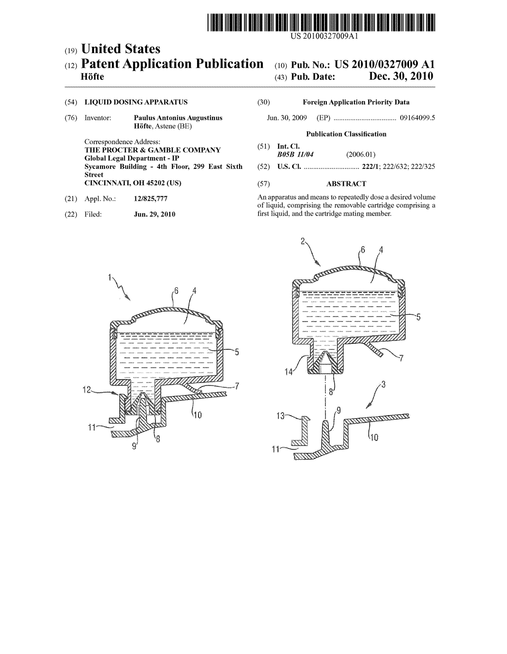 LIQUID DOSING APPARATUS - diagram, schematic, and image 01