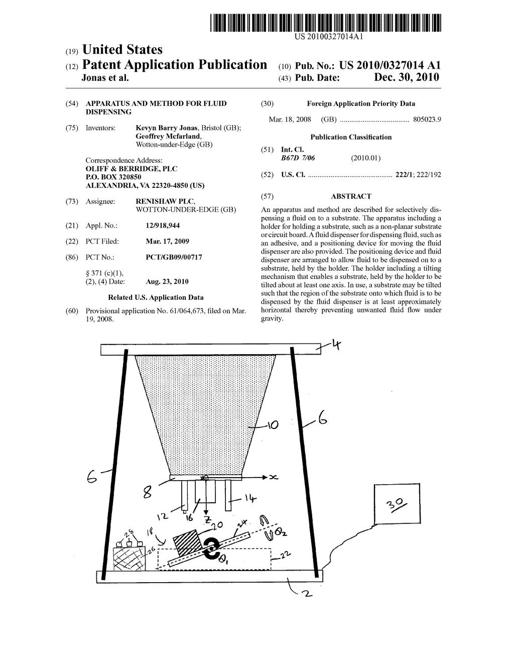 APPARATUS AND METHOD FOR FLUID DISPENSING - diagram, schematic, and image 01