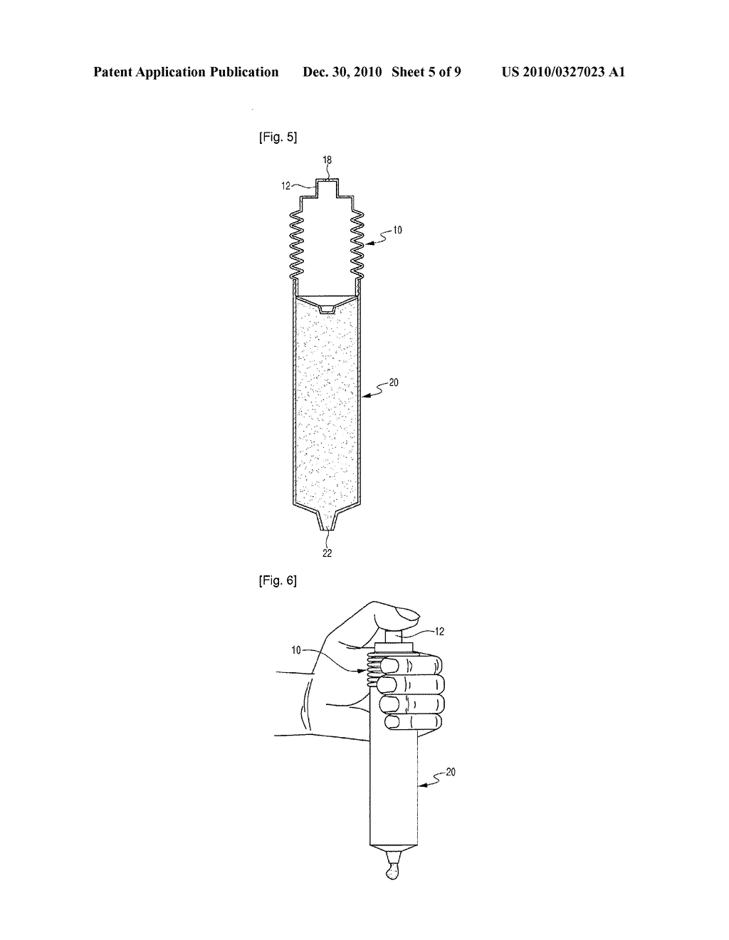 AIR PUMP TYPE OPERATION DEVICE AND A CONTAINER USING THE SAME - diagram, schematic, and image 06