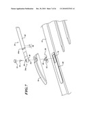 VEHICLE ARTICLE CARRIER HAVING RELEASABLE AND STOWABLE CROSS BARS diagram and image