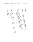 VEHICLE ARTICLE CARRIER HAVING RELEASABLE AND STOWABLE CROSS BARS diagram and image