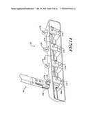 VEHICLE ARTICLE CARRIER HAVING RELEASABLE AND STOWABLE CROSS BARS diagram and image