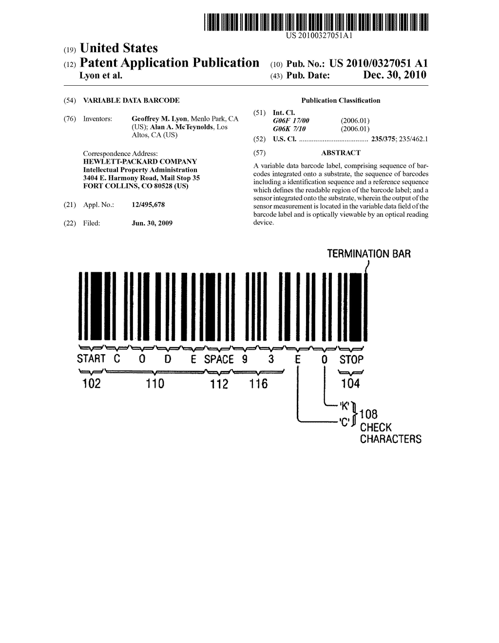 Variable Data Barcode - diagram, schematic, and image 01