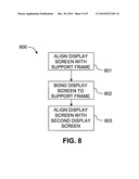 SMALL BEZEL DISPLAY SCREEN HAVING A SUPPORTING FILM LAYER diagram and image