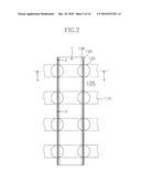 PHASE CHANGE MEMORY DEVICE HAVING PARTIALLY CONFINED HEATING ELECTRODES CAPABLE OF REDUCING HEATING DISTURBANCES BETWEEN ADJACENT MEMORY CELLS diagram and image