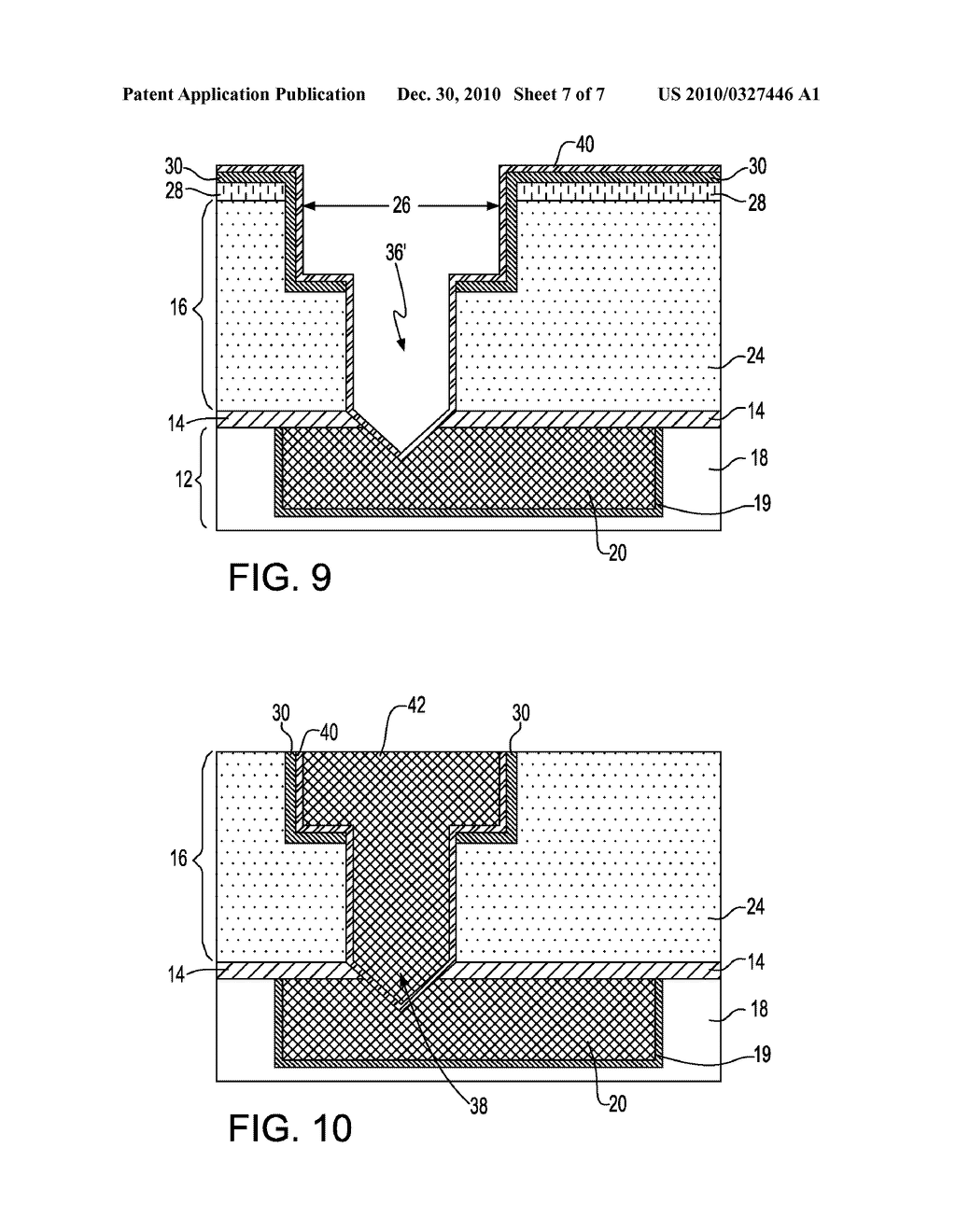 VIA GOUGED INTERCONNECT STRUCTURE AND METHOD OF FABRICATING SAME - diagram, schematic, and image 08