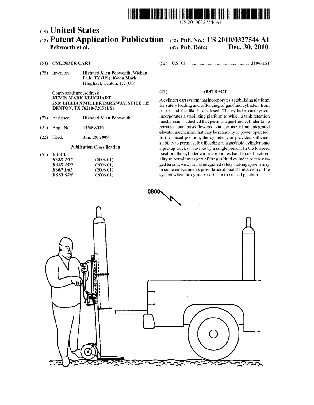 Cylinder Cart - diagram, schematic, and image 01