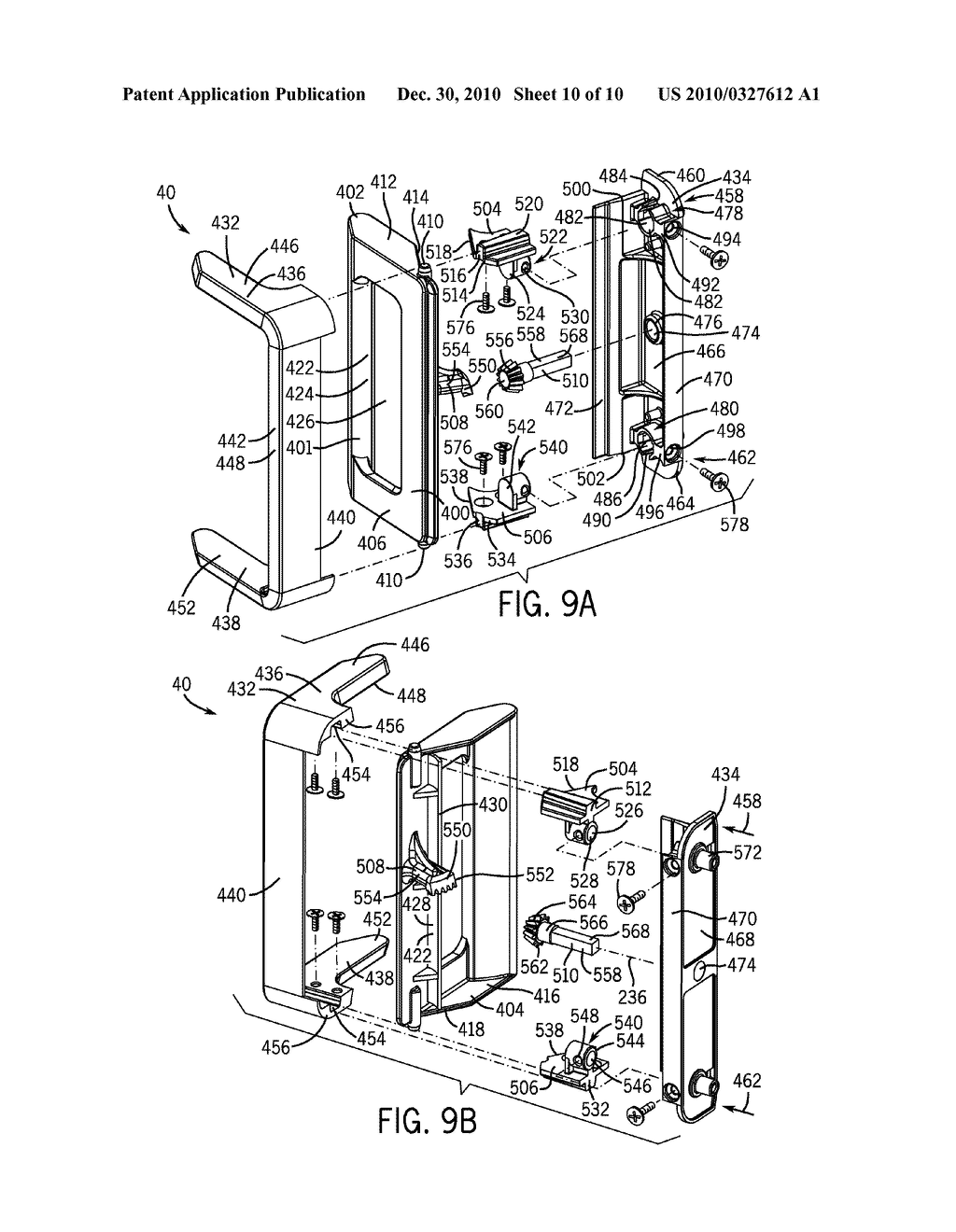 SLIDING DOOR HANDLE AND LATCH - diagram, schematic, and image 11