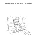 CONVERTIBLE PASSENGER SEAT ASSEMBLY diagram and image