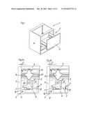 IMMOBILIZATION DEVICE FOR LOCKING A FURNITURE PART MOVABLY SUPPORTED IN OR ON AN ARTICLE OF FURNITURE diagram and image