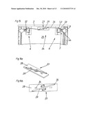 IMMOBILIZATION DEVICE FOR LOCKING A FURNITURE PART MOVABLY SUPPORTED IN OR ON AN ARTICLE OF FURNITURE diagram and image