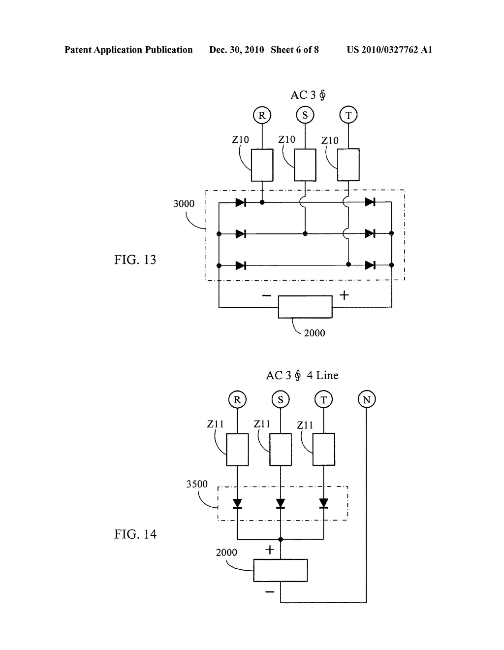 Lighting device with optical pulsation suppression by polyphase-driven electric energy - diagram, schematic, and image 07