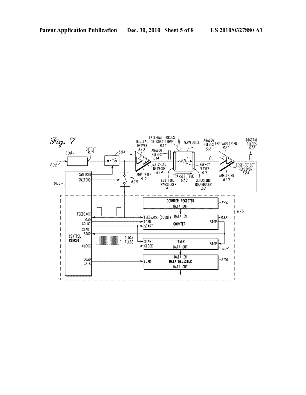 PULSED WAVEGUIDE SENSING DEVICE AND METHOD FOR MEASURING A PARAMETER - diagram, schematic, and image 06