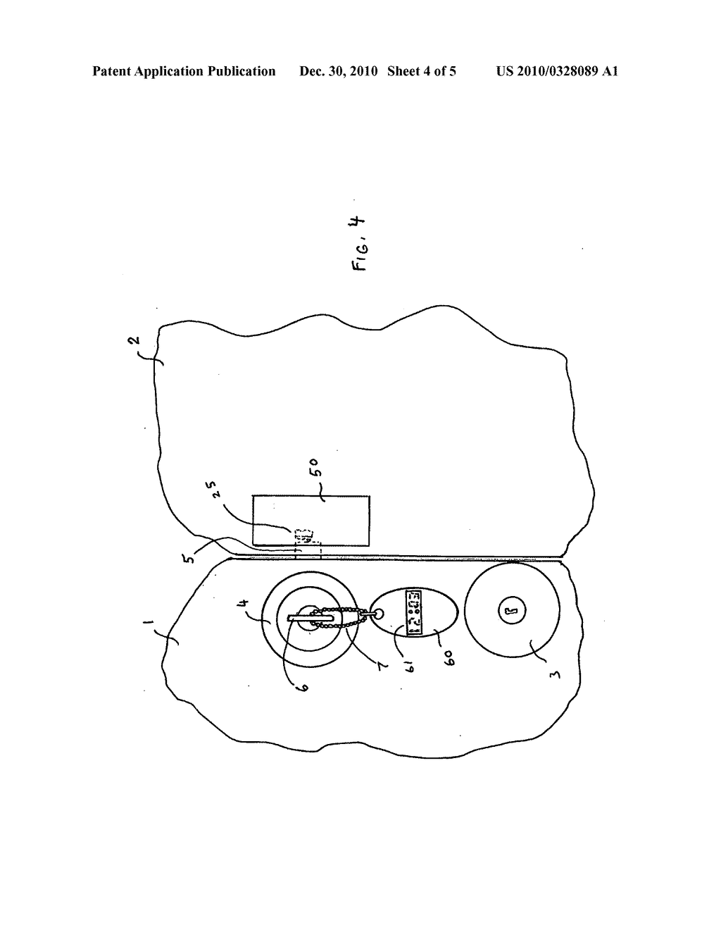 Dead bolt lock reminder using passive receiver - diagram, schematic, and image 05